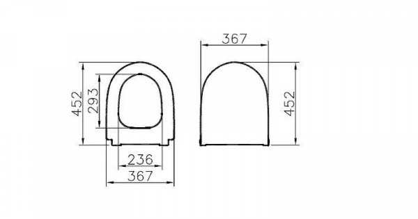 Сиденье для унитаза Vitra Sento дюропласт, микролифт, белый, 130-003-009