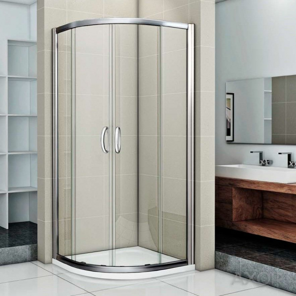 Душевая кабина Bas INFINITY R-90-C-CH, прозрачное стекло, без поддона