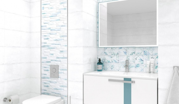 Бордюр Alma Ceramica Металлик Глосси Сильвер / Metallic Glossy Silver 12*500*9, BWM51MET707