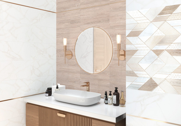 Керамическая плитка настенная AltaCera Артдеко белый / Artdeco White 250*500*9, WT9ARE00