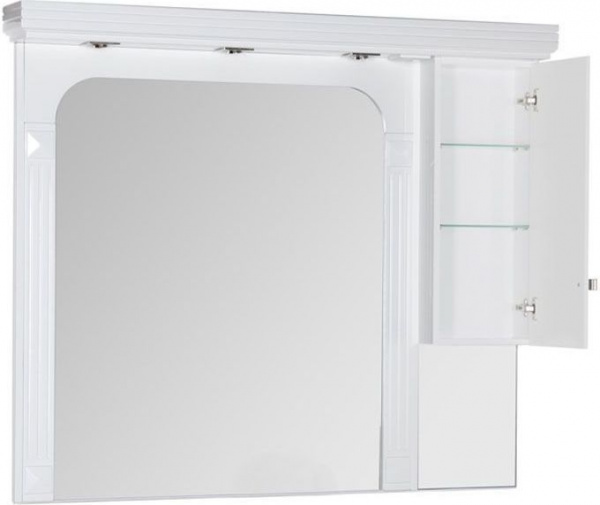 Зеркало-шкаф Aquanet Фредерика 140 белый
