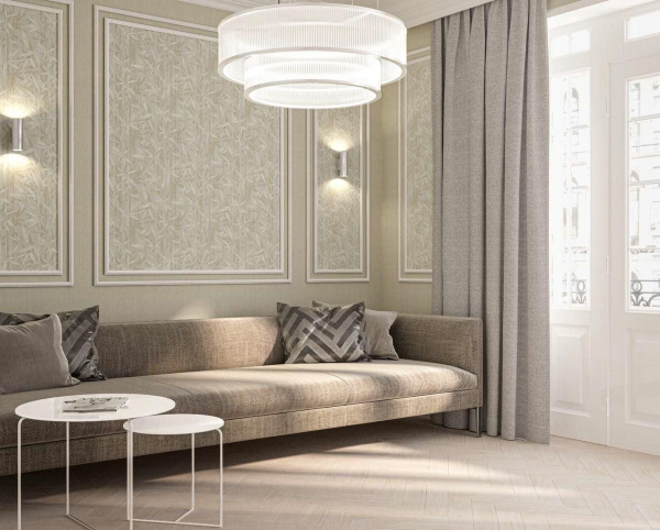 Обои виниловые Kerama Marazzi Бамбук база, золото, KM5010