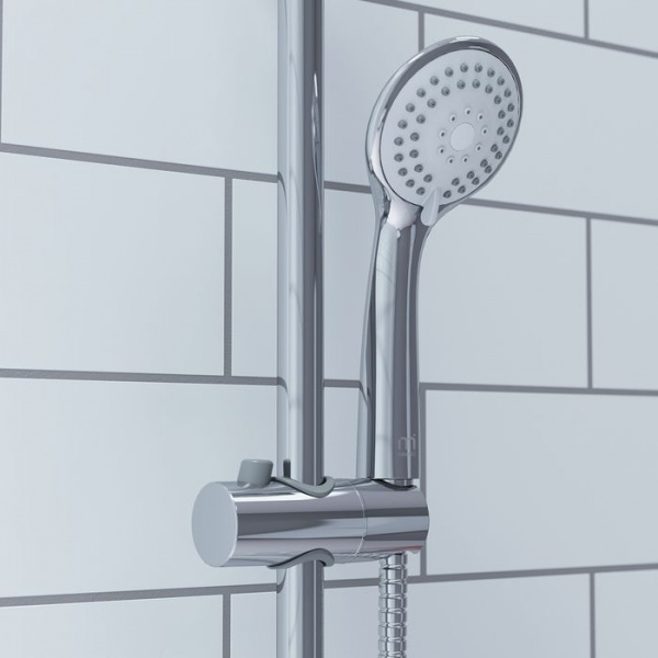 Душевой гарнитур Milardo  Shower Set с верхней лейкой, хром, 3703F24M76