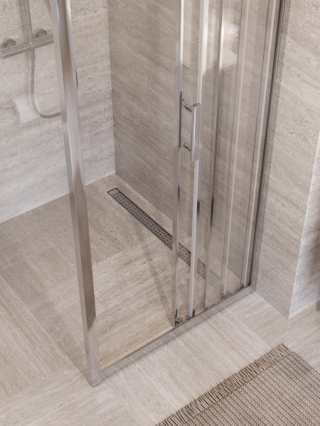 Душевая кабина BelBagno 80*100 см, профиль хром, UNO-195-AHF-31-80/100-C-Cr