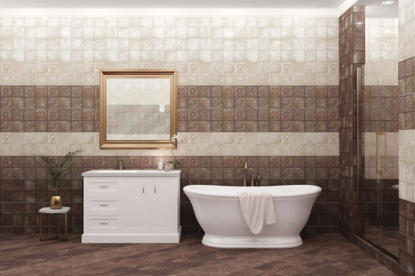 Керамическая настенная плитка Azori IDALGO DARK 31,5*63 1с, 507141101