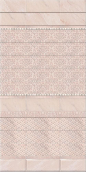 Плитка керамическая настенная Kerama Marazzi Флораль беж грань 15x40, 15120