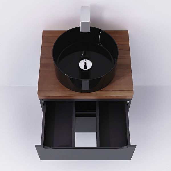 Тумба Jorno Wood 60 подвесная серая, Wood.01.60/P/GR
