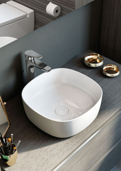 Раковина Roca INSPIRA SOFT накладная 370х370х140 мм, скругленная, 7.3275.0.200.0