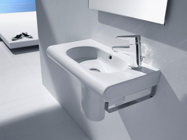Раковина Roca Меридиан / Meridian 600х320х130 мм подвесная, смесит.слева уст.компл, 7.3272.4.X00.0