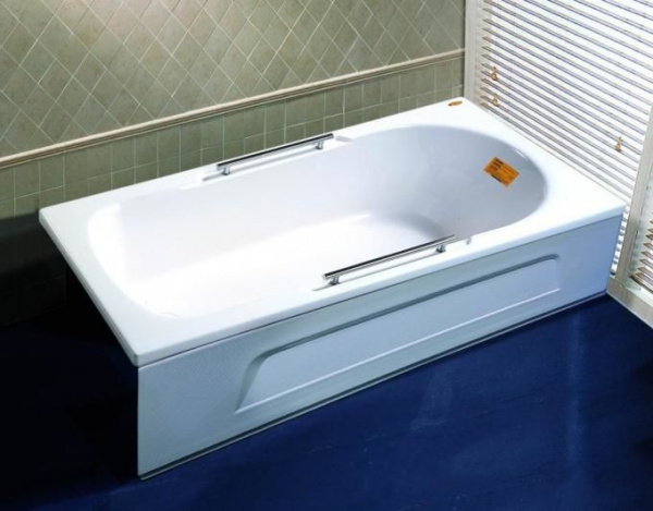Ванна акриловая Appollo TS-1702Q 170*76*55 с панелью без гидромассажа, с ручками