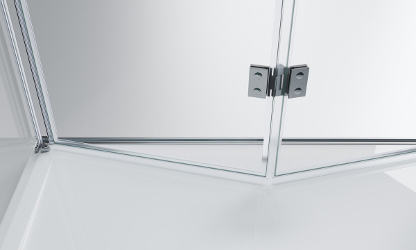 Душевая кабина BelBagno Albano 800x1000x1950, прозрачное стекло, хромированный профиль, ALBANO-ASH-1