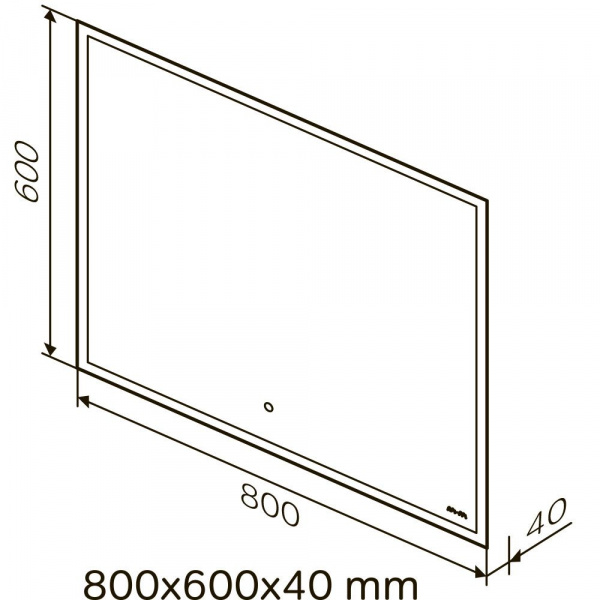 Зеркало AM.PM SPIRIT V2.0 80 см с LED-подсветкой M71AMOX0801SA