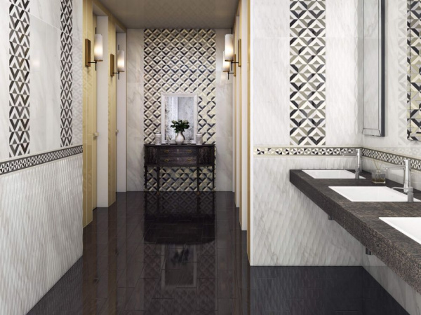 Карандаш Kerama Marazzi Бисер 20х1,4 белый серебро POF001