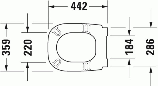 WC крышка-сиденье Duravit D-Code, soft-close, 0067390000