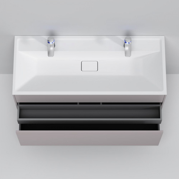 Тумба подвесная под раковину AM.PM INSPIRE V2.0 120 см, 3 ящика, push-to-open, элегантный