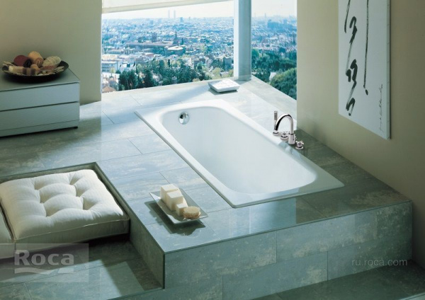 Ванна чугунная Roca CONTINENTAL 160х70 без покрытия, 7.2129.0.200.R