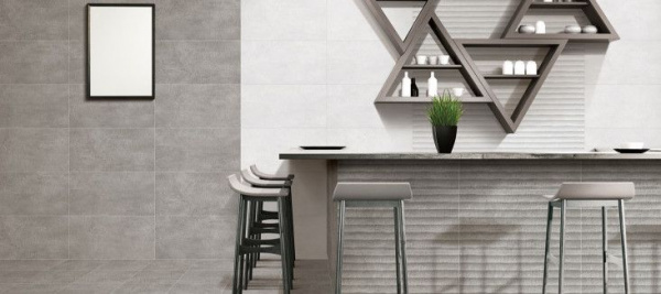 Керамическая плитка настенная Cube Ceramica Urban Gris Stones 30*60