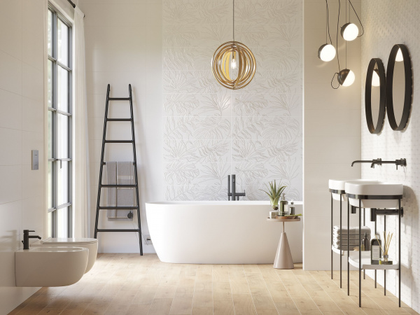 Панно Meissen Keramik Sparkle  белый 75x75 SP2U053