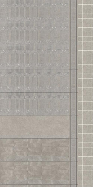 Декор Kerama Marazzi Милан Безана серый мозаичный 25x25x9, MM12137