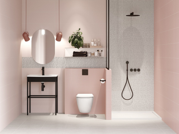 Настенная вставка Meissen Keramik Trendy  черный 25x75 TY2U231
