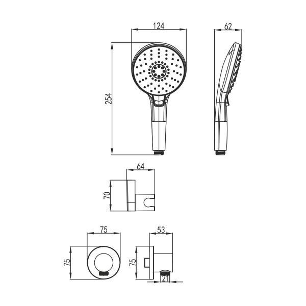 Душевая система Lemark Yeti, LM7829C
