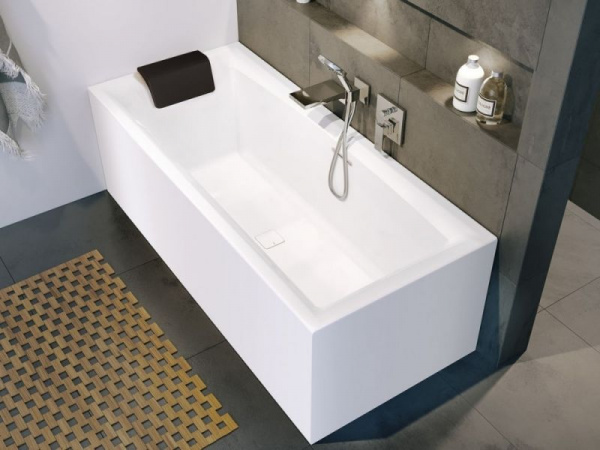 Ванна акриловая Riho STILL SQUARE ELITE R 180x80 (L-образная панель в комплекте), BD1100500000000