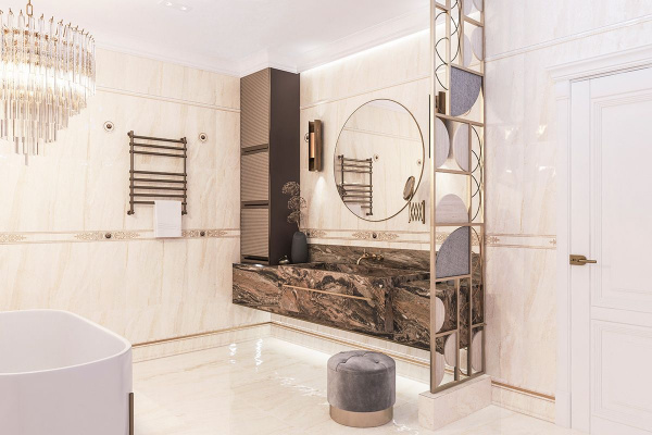 Бордюр Eurotile Ceramica ARTEMIS 361 9.5*30 (полоса)