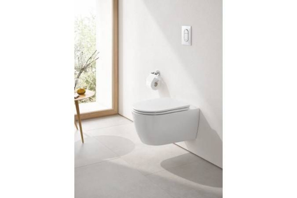 Унитаз подвесной Grohe Essence Ceramic, безободковый, альпин/белый, 3957100H