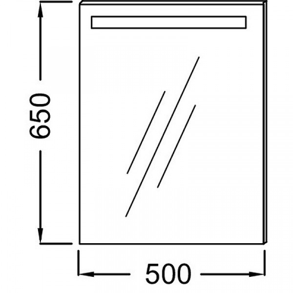 Зеркало с подсветкой Jacob Delafon Parallel, 50 см, EB1410-NF