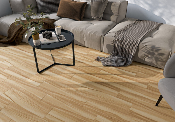 Керамогранит Global Tile Орех / Nutwood Медовый 60x15, 15NW0027