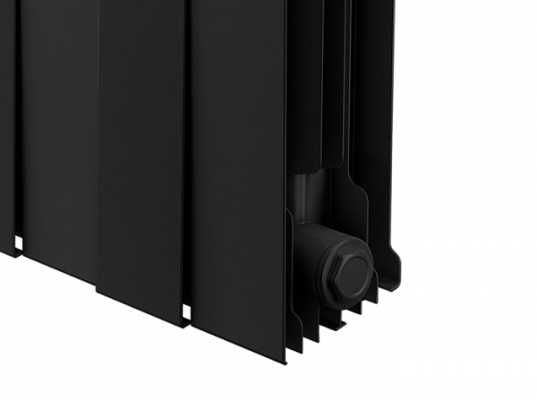 Радиатор биметаллический Royal Thermo PianoForte 300 /Noir Sable - 8 секций, черный графитовый, RTPN