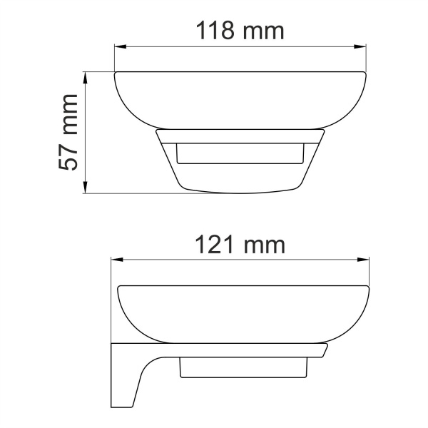Мыльница WasserKRAFT Elbe K-7200, K-7229