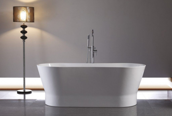 Ванна акриловая BelBagno 165*73 см, белая, BB406-1650-730