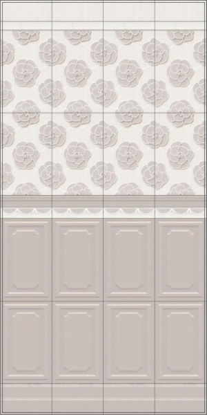 Плитка Kerama Marazzi 25х40 Багатель светлый 6352
