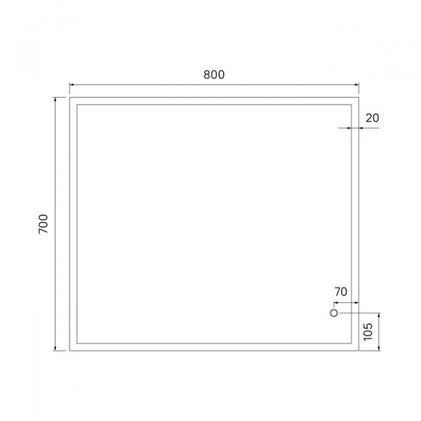 Зеркало IDDIS Brick 80, BRI8000i98