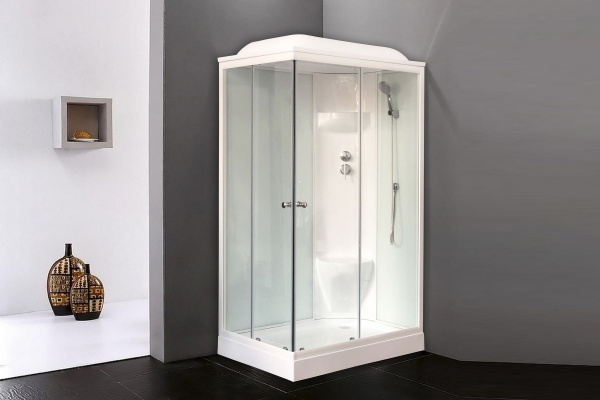 Гидромассажный бокс Royal Bath  120х80х217, белое/прозрачное стекло, белый профиль, правая, RB 8120H