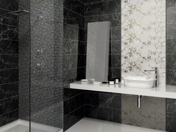 Бордюр Kerama Marazzi Астория 25х8 Птицы белый SST\A04\12105R