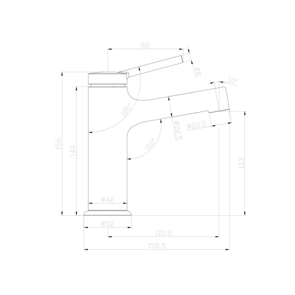 Смеситель для раковины Lemark Minima, LM3806C