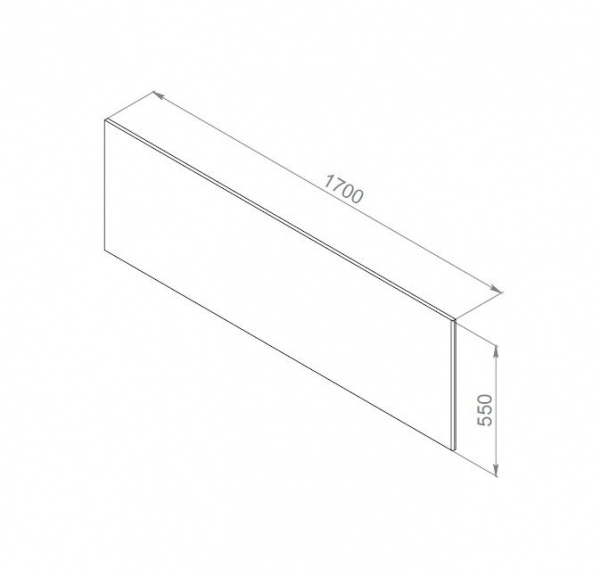 Панель фронтальная AM.PM Inspire 2.0 для ванны, 170х75 см, W52A-170-075W-P