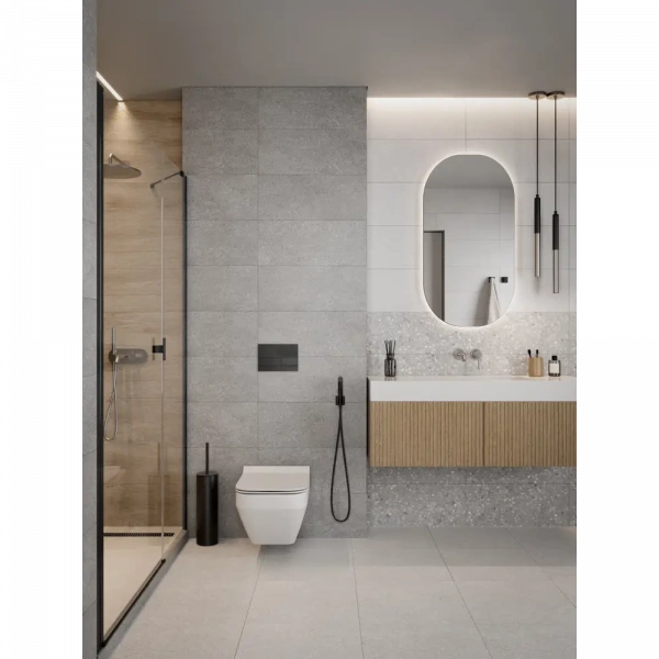 Керамогранит Шахтинская плитка Браво 45*45 КГ 01/Bravo grey PG 01, серый