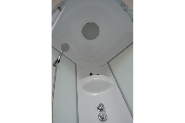 Гидромассажный бокс Royal Bath 80х80х217, белое/матовое стекло, белый профиль, RB 80HP6-WC