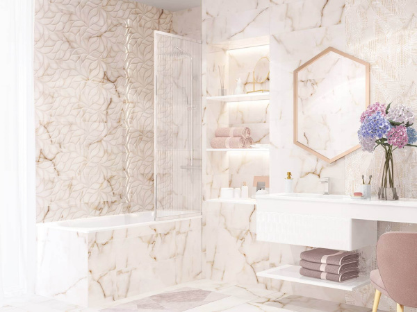 Керамическая плитка настенная Eletto Ceramica ROSA PORTOGALLO 24,2*70,0 1с, 508381201