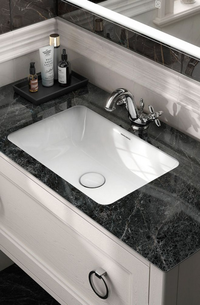 Раковина Kerama Marazzi Plaza/Плаза 55х38 см, встраиваемая снизу, PLR.wbu.55
