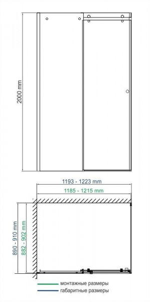 Душевая кабина WasserKRAFT Vils, 56R07 WБФ