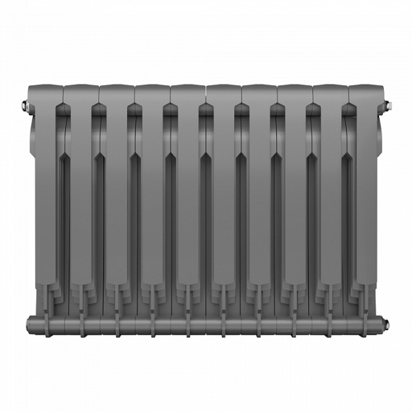 Радиатор биметаллический Royal Thermo BiLiner 500 /Silver Satin - 10 секций, серебристый, RTBSS50010