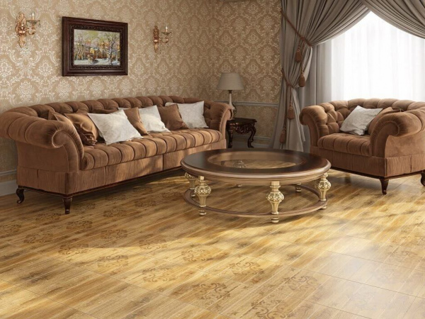 Керамогранит Grasaro Italian Wood Structure Dark Brown/Темно-коричневый G-252 20х60 G-252/SR/20x60
