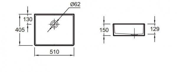 ESA01-00 умывальник DELTA /50x40/ (бел) ESA01-00
