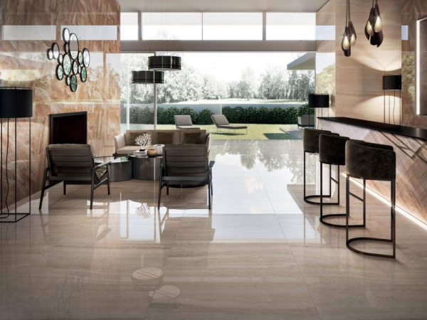 Керамогранит Kerama Marazzi Риальто 60х119,5 коричневый светлый SG560502R