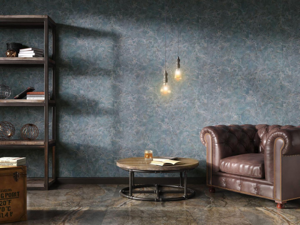 Обои виниловые Kerama Marazzi Мармарос мотив, черный, KM5707