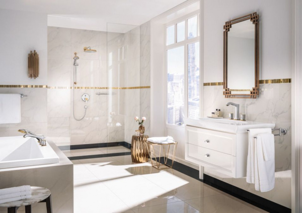 Душевой гарнитур Hansgrohe Raindance Classic  100 3jet  65 см, хром/золото, 27843090